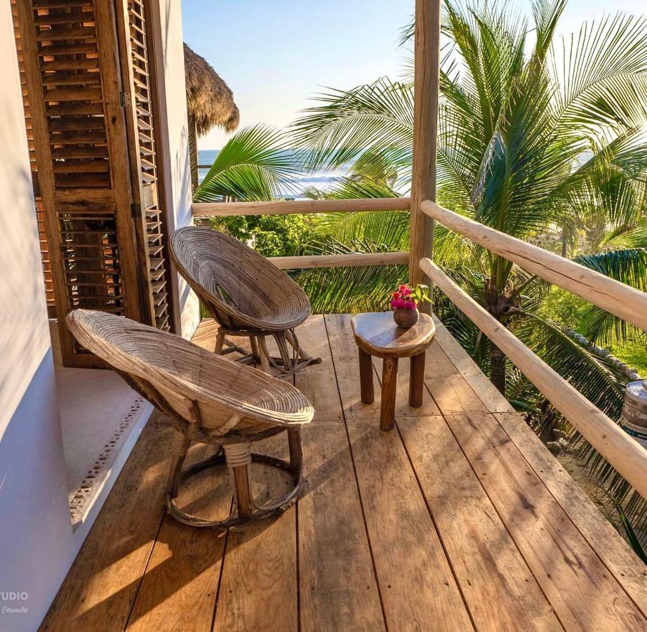Casa Chula, Cabanas Frente Al Mar Tlachicón Kültér fotó