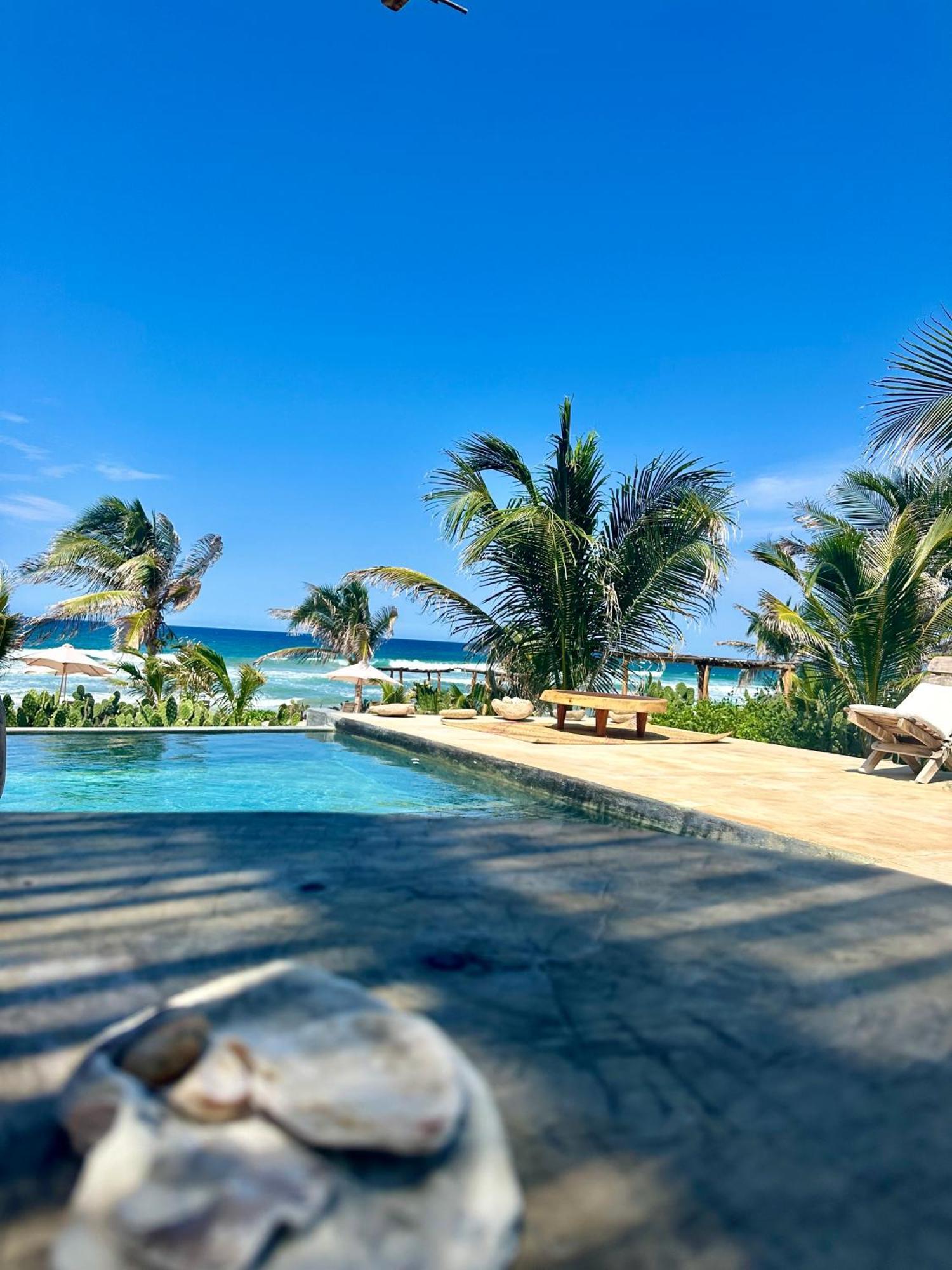 Casa Chula, Cabanas Frente Al Mar Tlachicón Kültér fotó