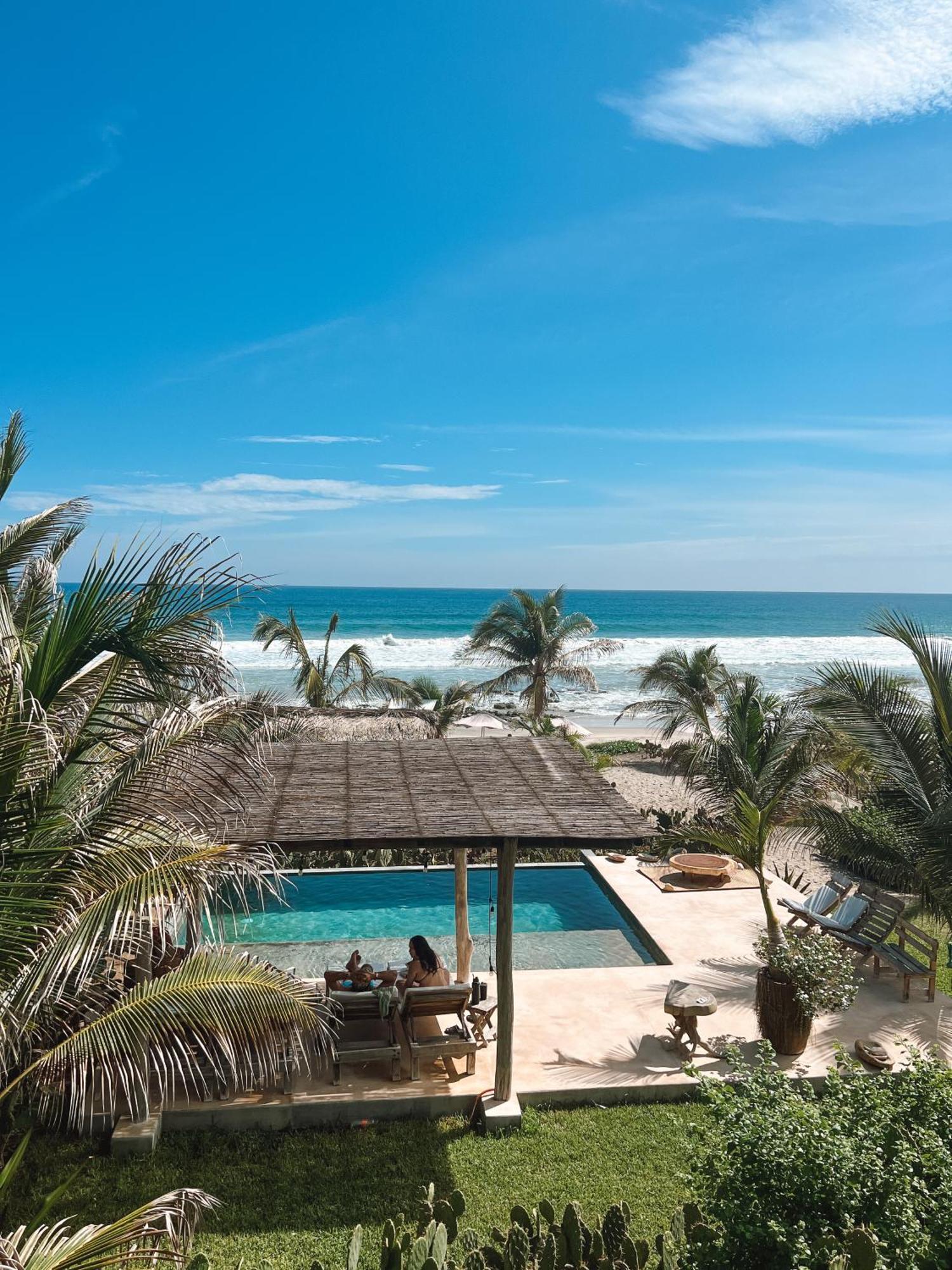 Casa Chula, Cabanas Frente Al Mar Tlachicón Kültér fotó